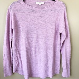 [LOFT] Lavender Lightweight Crew Neck Sweater